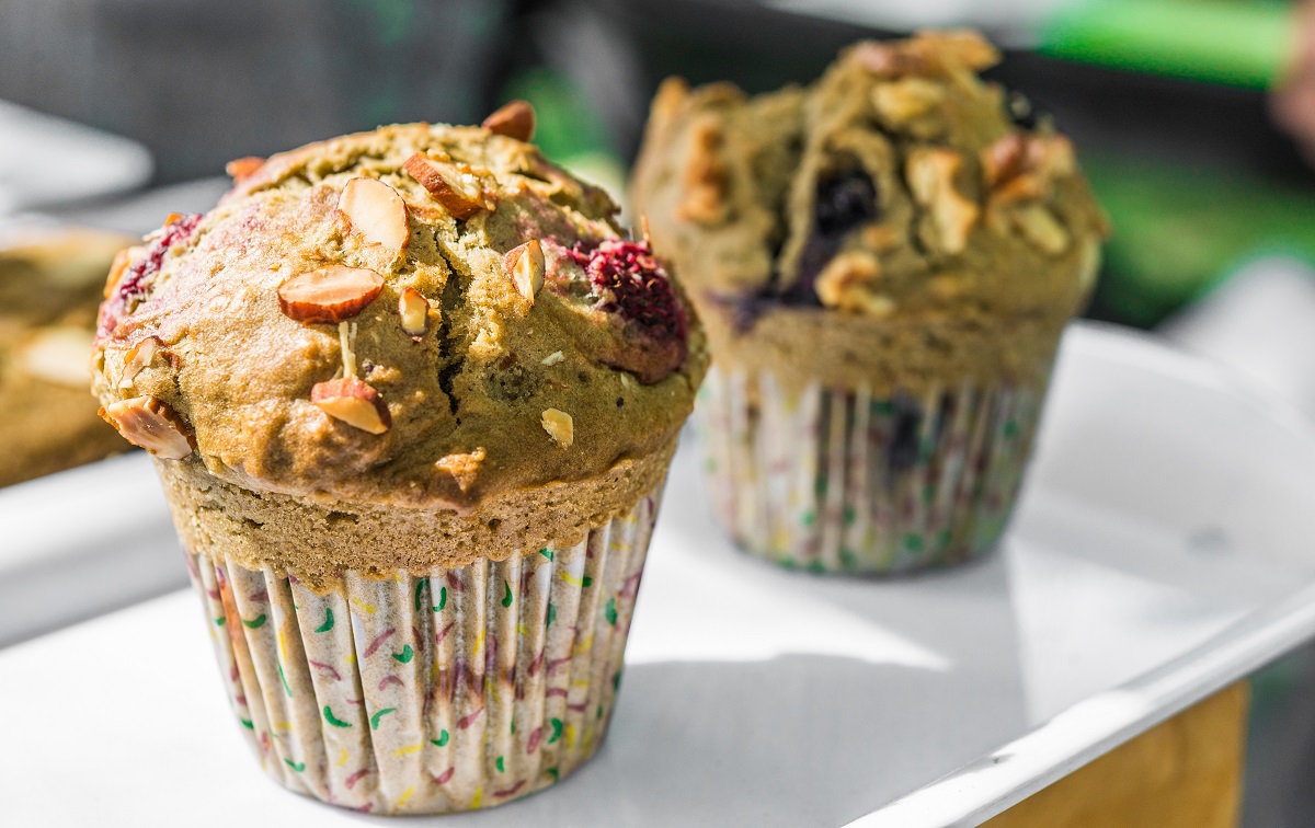 zelený muffin