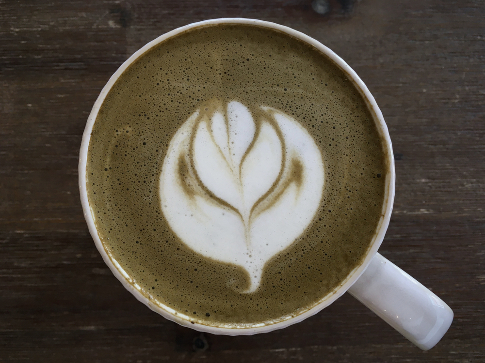 hojicha latte