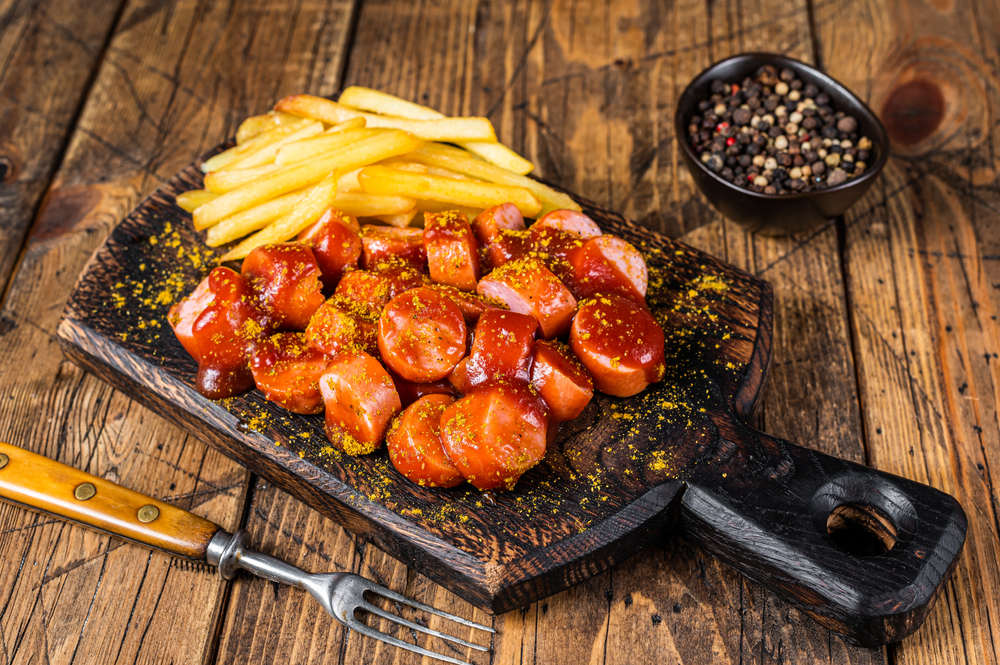 currywurst na prkénku