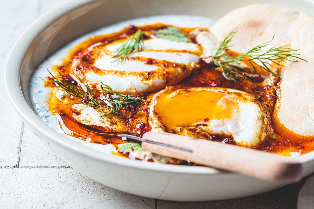 turecká vejce jako brunch