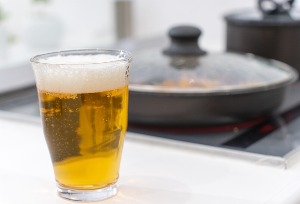 pivo v kuchyni