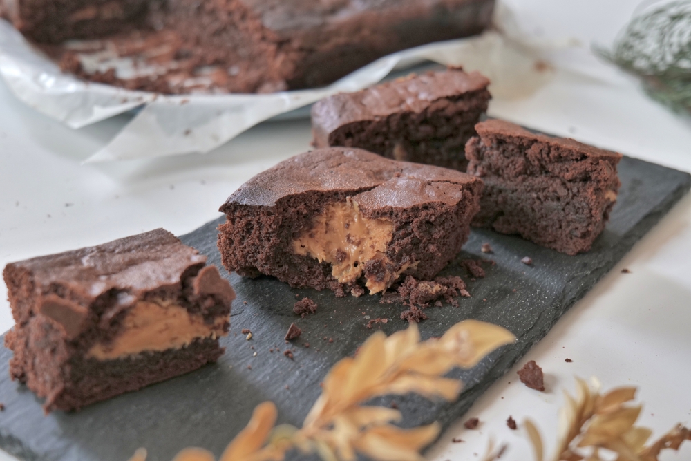 brownies s burákovým máslem