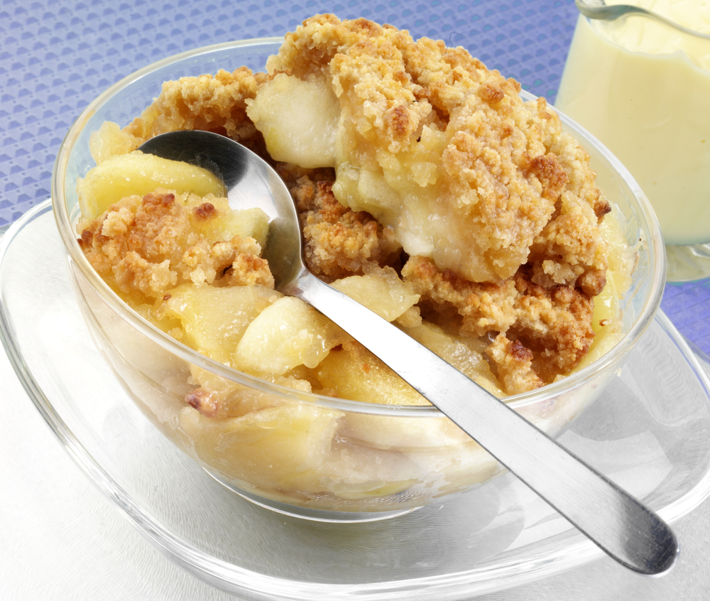 crumble v misce