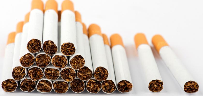 cigarety ve sloupku