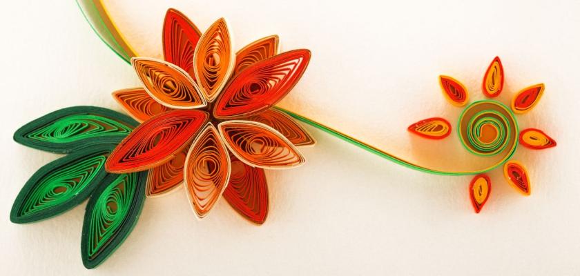 quilling květiny