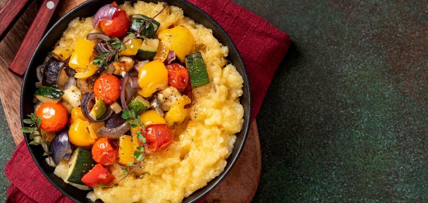 polenta se zeleninou