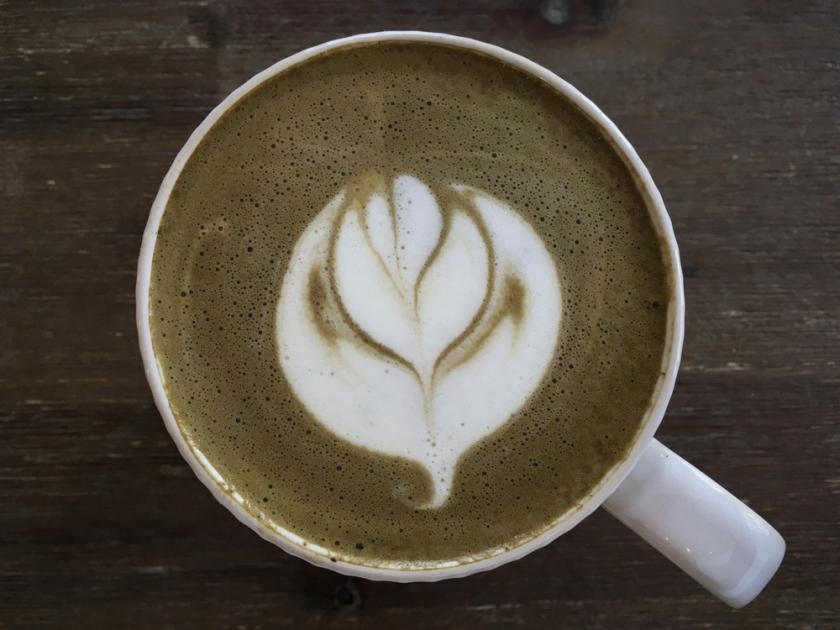 hojicha latte