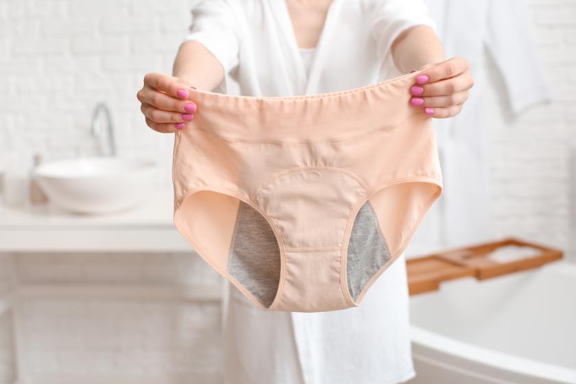 menstruační kalhotky detail